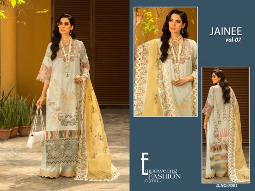 Jainee Vol 7 By Agha Noor Cotton Dress Material Catalog